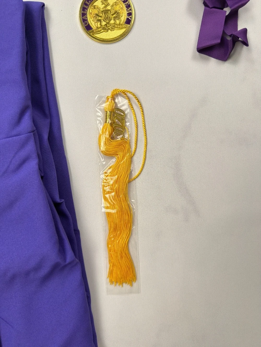 GraduationSource Purple Graduation Gown Set with Medal Size 51